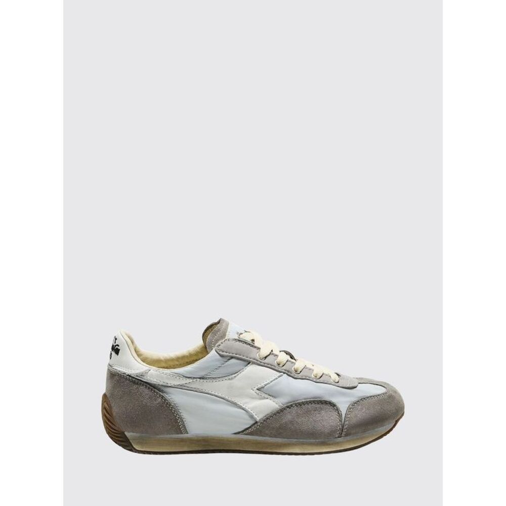 Diadora Men Equipe Vela Diadora Suede And Fabric Sneakers With A Vintage Effect